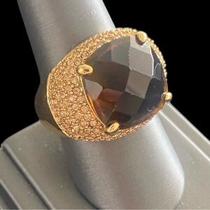 Kenneth Jay Lane Bejeweled Dome Ring
